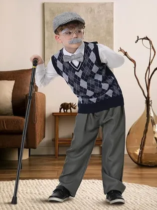 Boys Costume Old Man Roleplay Costume