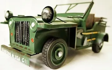 Old metal model car