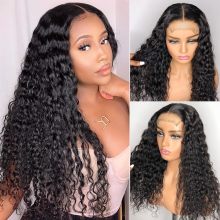 ጥልቅ ማዕበል 4x4 የፊት ለፊት Wigs