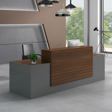 Wooden Office Reception Desk for Small Nail Salon