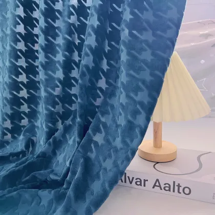 Knitted Jacquard Velvet Chair Home Decor Fabric