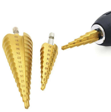 HSS Step Drill Bits Strained Hex Shank