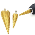 HSS Step drill bits straight hex shank