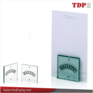 Manufacturer Magnets plexiglass Acrylic Menu Holder, Countertop Acrylic Menu Stands