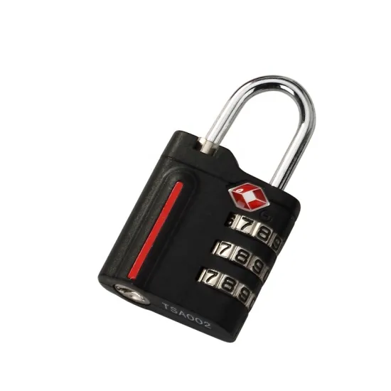 3-Digit Combination Travel Luggage Padlock - TSA Approved Cable Lock