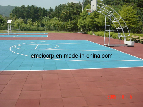 500*500mm Safety Rubber Tile for Sports Court