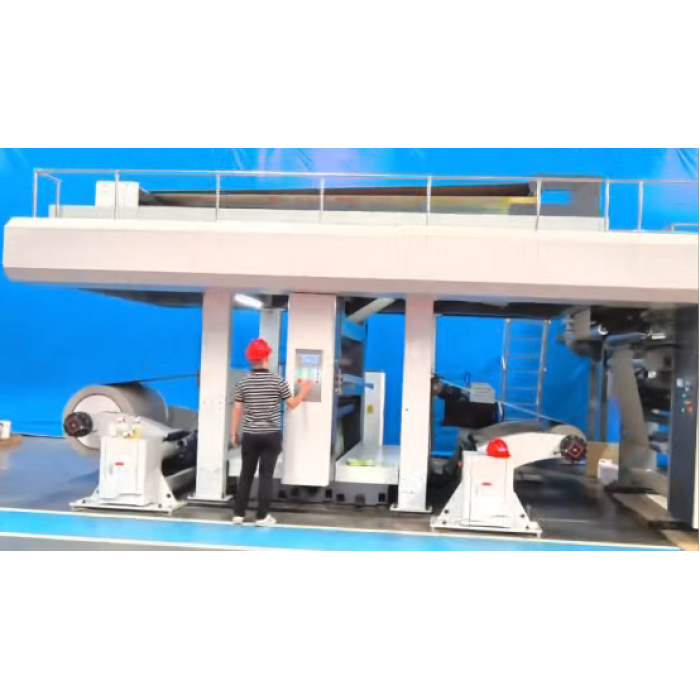 インフレータブルエアシャフト付き印刷巻取機