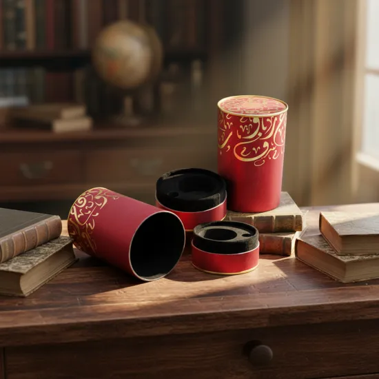 Elegant Paper Cosmetic Packaging Tube