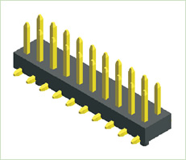 2.00mm (.079 &quot;) Συνδετήρα κεφαλίδας PITH SMT SMT Straight Dual Row