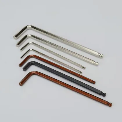 Nickel Plated L Type Hexagon Keys: Double-Ended Allen Wrenches