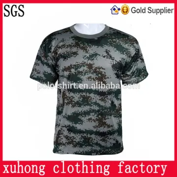 100% polyester dry fit camo t shirt