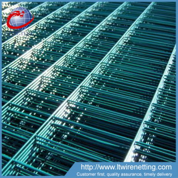 welded wire mesh panel system/security welded wire mesh panel/green coated wire mesh panel