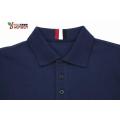 Polo de hombre liso con cuello jacquard