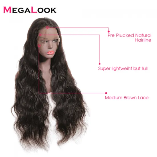 360 Lace Front Wig 100%Remy Human Hair Wigs For Black Women