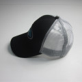 Men Five Panel Print Patch Mesh Cap