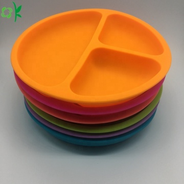 Silicone Baby Feeding Round Smile Dinner Bowl