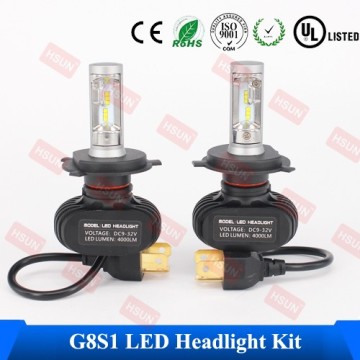 Super Bright Auto Led Xenon Halogen Headlamp Kit Of H4 H7 Etc Base