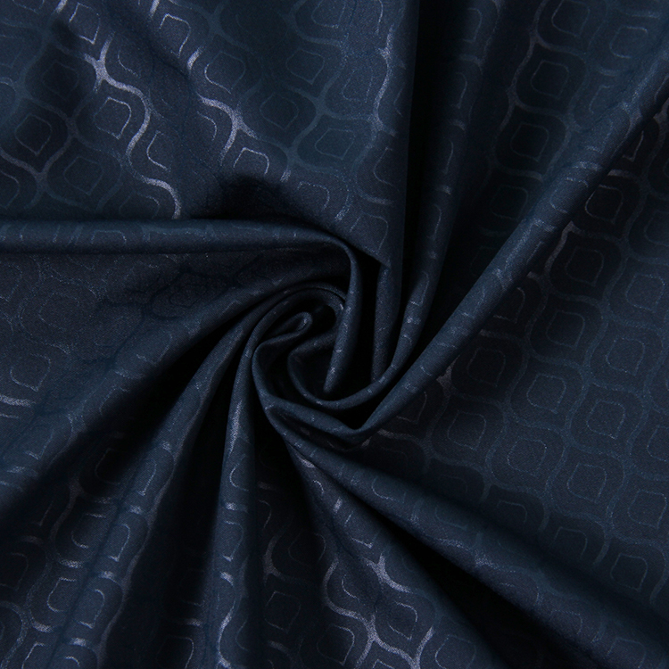 Polyester Blend Shirts Embossing Fabric
