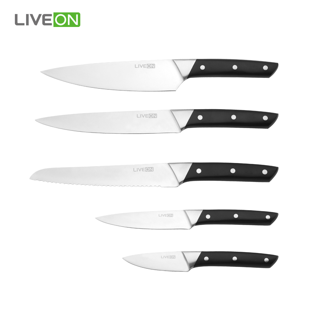 5pcs Kitchen Professional Stainless Steel Knife Set