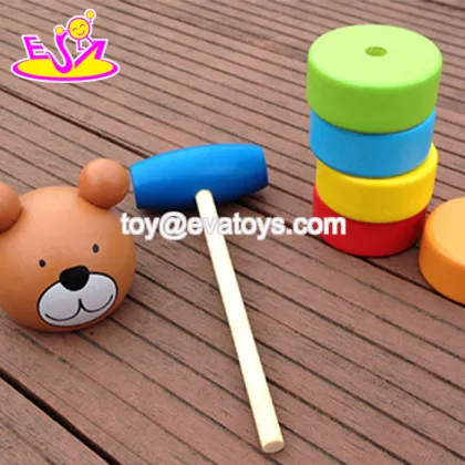 fashion children musical wooden toy bear W11G030