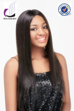 Wholesale unprocessed human hair wig , silk top lace front wig for black women
