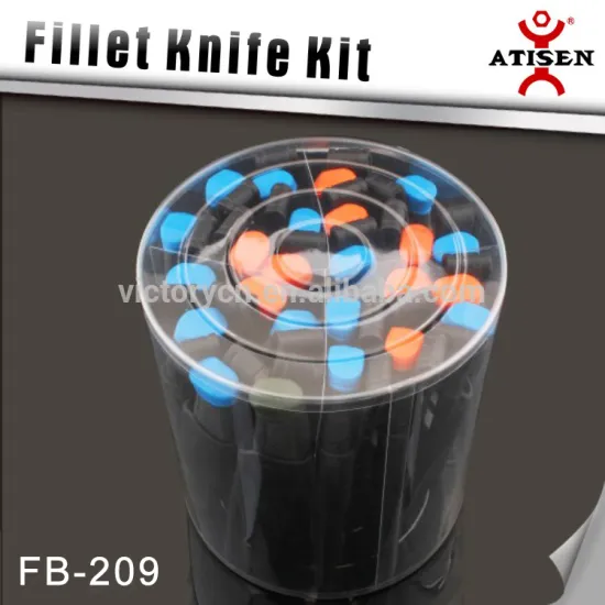 Wholesale 3Cr14 Fishing Knife Kit Bait Knife TPR Handle