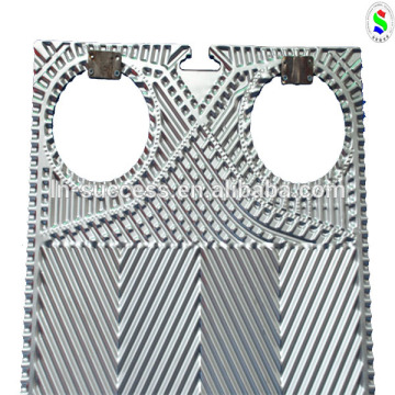 brazed heat exchanger plate against the current