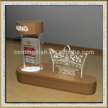 led maglev levitating dispaly stand for cigrette, acrylic magnetic floating tobacco display