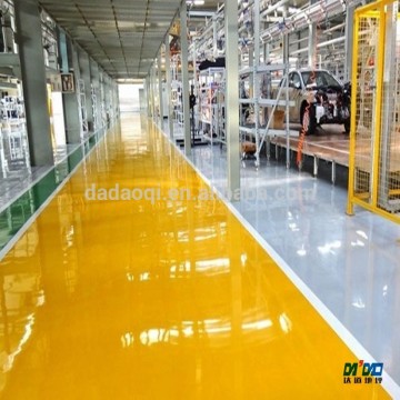 Epoxy resin mastic floor paint decontaminable floor covering