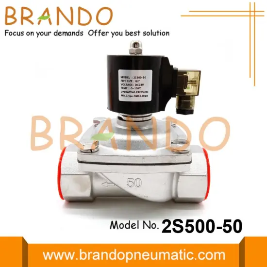 2 Inch Stainless Steel Solenoid Valve 24V DC