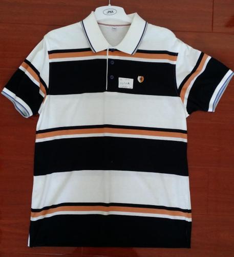 Camisas polo de algodão tingido de engenharia