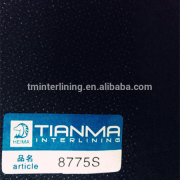 T/R stretch twill interlining for top quality suits