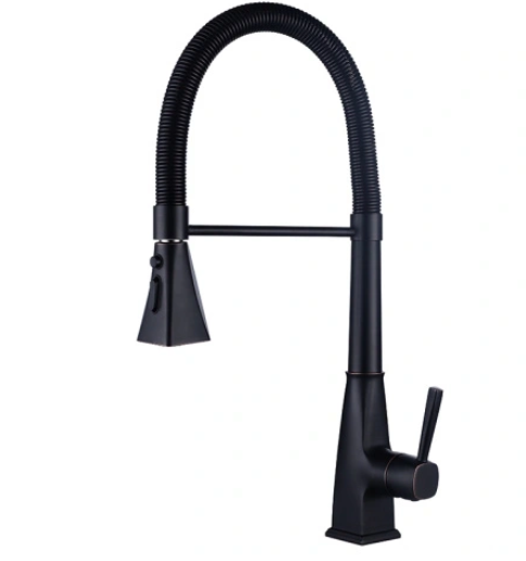 Fashion Long Neck Black Pull Down Kitchen Faucet A New Favorite In Kitchen Water Faucet Industry