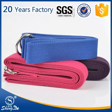 New Arrival D-ring Cotton Yoga Stretch Strap for Muscle Relax