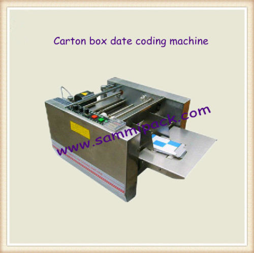 box batch number steel wheel press date printing machine