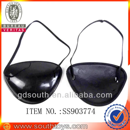 custom plastic pirate eye patch toy