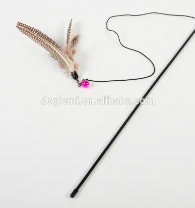 wholesale cat toy / feather cat toy / cat wand with feather/cat dangler with feather/cat teaser with feather
