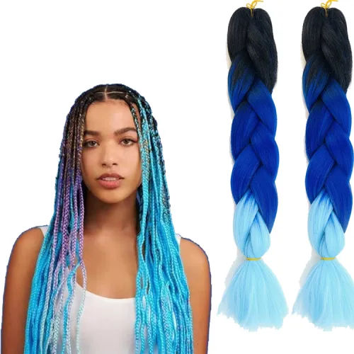 S Jumbo Braid Crochet Braids Hair Extension Rainbow Jumbo Braiding