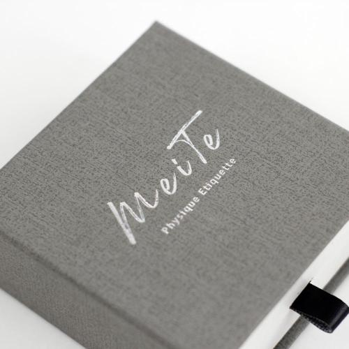 Paperino per cassetti grigio di carta logo personalizzato