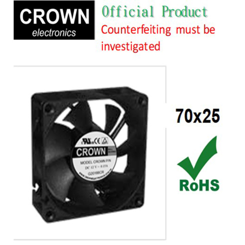 CROWN 12v 24v 7025 Axial Flow DC Fan