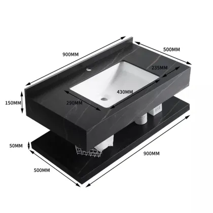 Wholesale Modern Explosion-proof Bathroom Cabinet Combination