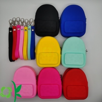 Mini Silicone Backpack Shaped Coin Purse