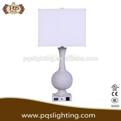 Royal elegant white table lamp for room