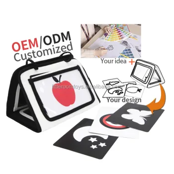 Cognitive Montessori Touch Game Paper Toys for Newborn Tummy Time