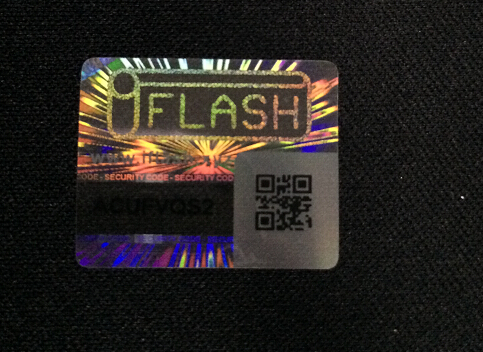 QR Code Holographic Label with Serial number