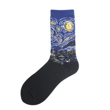 Mens Fashion Art Designed Funny Socks - Casual Autumn Winter Home Floor Breathable Socks