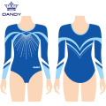 Long Sleeve Metallic Gymnastics Leotards