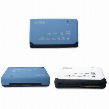 USB2.0 Card Readers, Suitable for T-flash, M2, MS, MS Duo, Mini SD or MMC, SDHC, CF and XD Cards