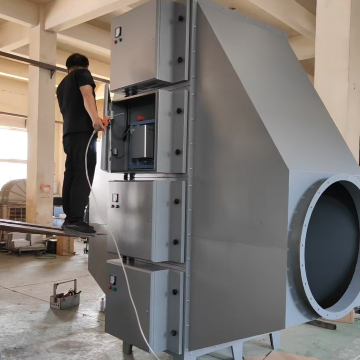 Large Horizontal Mechanical-Electrostatic Oil Mist Purifier