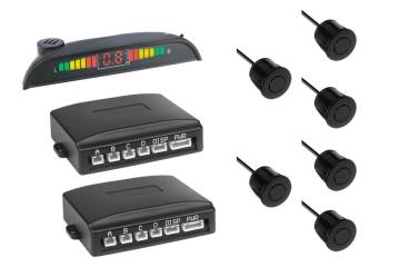 LED display front and rear parking sensor